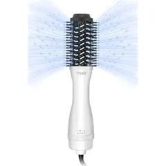【新着商品】TOSAGE くるくるドライヤー ヘアアイロン カールドライヤー ヒートブラシ マイナスイオン 乾かしながらスタイリング チタニウムバレル 強い風力 ボリュームアップ (S, パールホワイト)のサムネイル