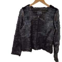♪♪22 OCTOBRE ヴァンドゥオクトーブル レディース スパンコール ジャケット SIZE 44 ブラック