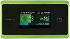 UQ WiMAX Speed Wi-Fi NEXT WX06フルセット　ライムグリーン（中古品）（送料込み）
