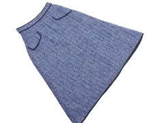 MISCH MASCH ミッシュマッシュ ツイード Aライン 台形 スカート sizeM/紺 ◇■ レディース