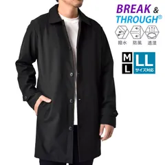 ステンカラーコート《41ブラック》新品 未使用 メンズ 撥水 防風 透湿 ストレッチ 三層構造【D8G】 ファッション