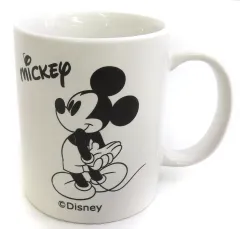 【中古】マグカップ･湯のみ ミッキーマウス(振り向き) モノトーンキャラクターマグカップ 「ディズニー」