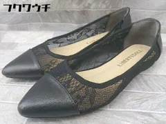 ◇ LibertyDoll リバティードール レース フラット パンプス シューズ サイズ3S ブラック レディース 【1103250031554】のサムネイル