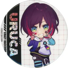 【中古】バッジ・ピンズ うるか(デフォルメ) Crazy Raccoonホログラム缶バッジ 「Crazy Raccoon×GiGOキャンペーン」