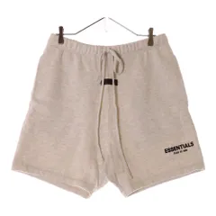 FEAR OF GOD ESSENTIALS (フィアオブゴッド エッセンシャルズ) SHORT PANTS フェルトロゴ スウェットハーフパンツ ショーツ グレー