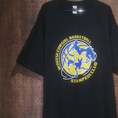 GILDAN ギルダン　DryBlend　「McNEESE COWGIRL BASKETBALL  STAMPEDE CLUB」プリントTシャツ　サイズ３ＸＬ