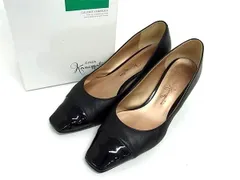 GINZA Kanematsu 銀座かねまつ レザー ヒール パンプス 表記サイズ 23.0cm 靴 シューズ レディース ブラック系 DK6193