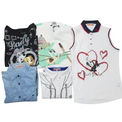 カステルバジャック スポーツ GREEN CLUBS グリーン クラブ 5点 ゴルフ ウエア ディズニー フィリックス シャツ ポロシャツ ニット Tシャツ 半袖 ノースリーブ 長袖 プリント 刺繍 まとめ 2 M相当 42 L相当 白 青 黒 IBO60 