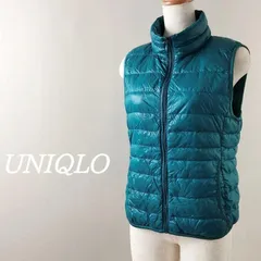 ユニクロUNIQLOウルトラライトダウンベストインナー緑グリーンSアウトドア登山