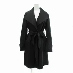 ボールジー BALLSEY トゥモローランド スプリングコート ジャケット リボンベルト シルク混 38 黒 /JS ■GY39