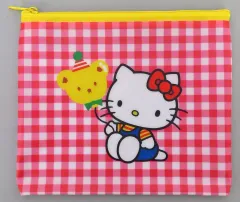 【中古】バッグ ハローキティ(1984年) フラットポーチ 「Happyくじ ハローキティ 50th～ハッピーアニバーサリー★～」 C賞