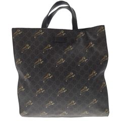 GUCCI (구찌) GG 스프림 캔버스 타이거 토트 백 495559 2WAY 숄더백 블랙