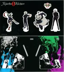 【中古】スマホ・モバイルスタンド(アクリル) 狗巻棘＆禪院真希＆パンダ＆五条悟 大交流展0イラスト スマホスタンド 「劇場版 呪術廻戦 0 大交流展・0」