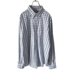 NAUTICA ノーティカ TAILORED FIT メンズ XLサイズ 長袖ボタンダウンシャツ チェック柄 WRINKLE RESISTANT
