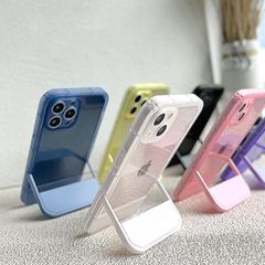 スタンド 収納型スタンド 推し色 メンバーカラー 6色 お揃い 落下防止 スマホケース アイフォンケース X/XS/XR/XSM/11/11PM/12/12P/12PM/13