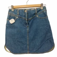 シーバイクロエ SEE BY CHLOE 00s y2k デニムミニスカート バックポケット刺繍 レディース  34のサムネイル