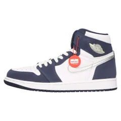 NIKE (ナイキ) AIR JORDAN 1 HIGH OG CO.JP 2020 DC1788-100 エアジョーダン1 シーオー ドット ジェーピー ハイカットスニーカー ホワイト/ネイビー US8.5/26.5cm