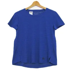 アディダス 半袖Ｔシャツ トップス クライマチル スポーツウエア レディース Sサイズ ブルー adidas 【中古】