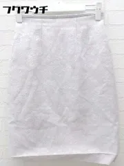 ◇ JUSGLITTY ジャスグリッティー 花柄 総柄 膝丈 タイト スカート サイズ0 ピンク系 シルバー レディース 【中古】 【1002800668861】