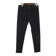 ユニクロ UNIQLO ウルトラストレッチ スキニー フィット ジーンズ ジーパン 29 黒 ブラック 美品 321-41356