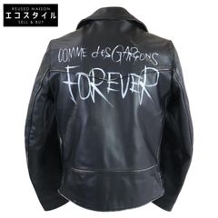 Lewis Leathers ルイスレザー xコムデギャルソン 青山限定 KZ-J001 391T COMME des GARCONS FOREVER カウハイド ライトニング タイトフィット ライダース 40