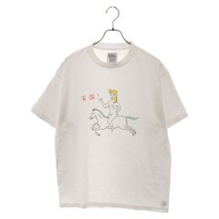 WACKO MARIA (ワコマリア) 23SS CREW NECK T-SHIRT 23SS-WMT-TEE02 世界平和プロジェクト フロントプリント クルーネック半袖tシャツ ホワイト