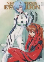 【中古】アニメ系トレカ EX5：貞本義行イラストワークカード8 (綾波レイ/惣流・アスカ・ラングレー)
