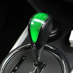 【人気商品】SzmsmyシフトノブLEDイルミネーションタッチセンサーカーブラックレザーユニバーサル(センターRGB)