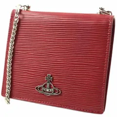 極美品 ヴィヴィアンウエストウッド 長財布 ショルダーストラップ ワインレッド系 ヴィヴィアンウエストウッド 長財布 レディース レッド Vivienne