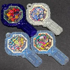 妖怪ウォッチ★妖怪アーク　4本セット　鍵　夜叉エンマ紅蓮　モテヌス　メカブちゃん　寸胴丸　妖怪アーク零