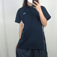 THE NORTH FACE(ザノースフェイス) ネイビー 接触冷感 機能性 ハーフジップ 半袖T 95 250528