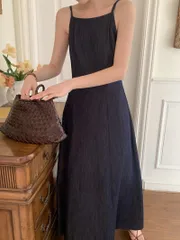 今っぽ大人コーデに必須🌼華奢見えキャミワンピで春夏映え確定✨「2025年INS 春夏 INS 新作　おしゃれ chic 韓国ファッション キャミソール ワンピース」のサムネイル