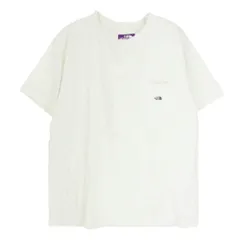 THE NORTH FACE ノースフェイス NT3962N PURPLE LABEL パープルレーベル USAコットン 7オンス H/S ポケット Tシャツ ホワイト系 L【中古】