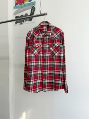 BACK NUMBER レッド チェック シャツ