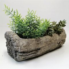 ガーデニング雑貨 植木鉢 プランター 陶器鉢 セメント鉢 鉢 鉢カバー ガーデン雑貨 ガーデニング 雑貨 アンティーク ナチュラル おしゃれ かわいい FLOWER1 ウッド・プランターポット CG-QB-03-80
