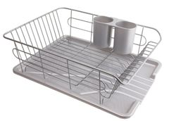 【新着商品】トレー付 水が流れる ヨコ置き かご タイプ 水切り グレー 食器 アルデオ パール金属 H-5687