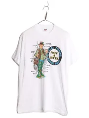 【お得なクーポン配布中!】 80s USA製 フィッシング ジョーク メッセージ プリント Tシャツ メンズ L 小さめ M / 古着 ヴィンテージ イラスト 当時物 シングルステッチ