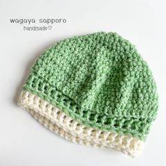 ニット帽　毛糸　手編み　赤ちゃん