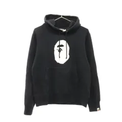A BATHING APE (アベイシングエイプ) ロゴプリント スウェット プルオーバーパーカー ブラック レディース 001GDC201002Xのサムネイル