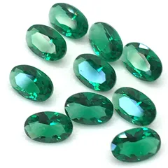 【特価セール】10粒 ルース ナノエメラルド （4×6ｍｍ） エメラルド