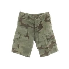 【中古】ジェイダブリューブライン J.W.BRINE ストレッチ コットン カモフラ カーゴ ショートパンツ オリーブ【サイズ46】【メンズ】のサムネイル