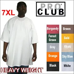 7XLサイズページ　pro club《プロクラブ》ヘビーウエイト半袖無地Tシャツのサムネイル