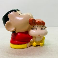 [격레어/레트로] BANPRESTO 크레용 신짱 & 해바라기 소후비 돼지 저금통 사운드 머니 뱅크 비매품 당시물 1998 밴프레스트 레트로 희소 빈티지