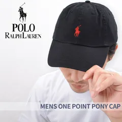 ポロ・ラルフローレン POLO RALPH LAUREN メンズ ワンポイントポニー キャップ 帽子 コットンキャップ 	BLACK【新品・正規品】