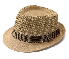 【★送料無料★】[LYING] 麦わら帽子 メンズ おじいちゃん 帽子 紳士帽子 夏 中折れハット 日よけ帽子 年配 男性 ボーラーハット つば広 大きいサイズ UVカット 紫外線対策 おしゃれ 折りたたみ メッシュキャップ パパ 高齢者 涼しい帽子 父の日