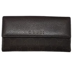 GUCCI グッチ 143389 GGキャンバス×レザー 長財布 ロングウォレット メンズ レディース 小物 イタリア製 アウトレット品