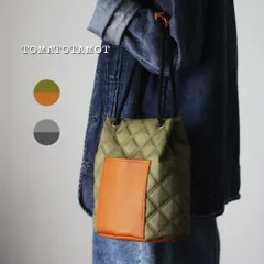 本革ポケットの2wayキルトバッグ キルティング ナイロンオックス 軽量 バケットバッグ かるいかばん O-384