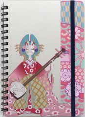 [중고] 노트·메모장 코보라/샤미센 필기장 [이치반 복권 원피스 ONE PIECE GIRL'S COLLECTION -화노막-]D상