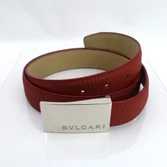 正規未 限定 ブルガリ オムニア L ロゴエンブレムバックル 2連レザー