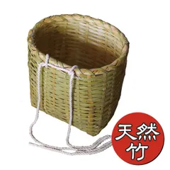 背負い籠 竹製 未使用品 37X33X38